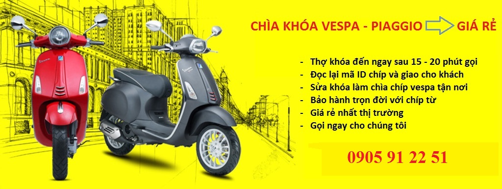 Làm Chìa Khóa Xe Vespa